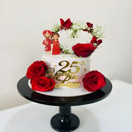 Anniversary Rose cake