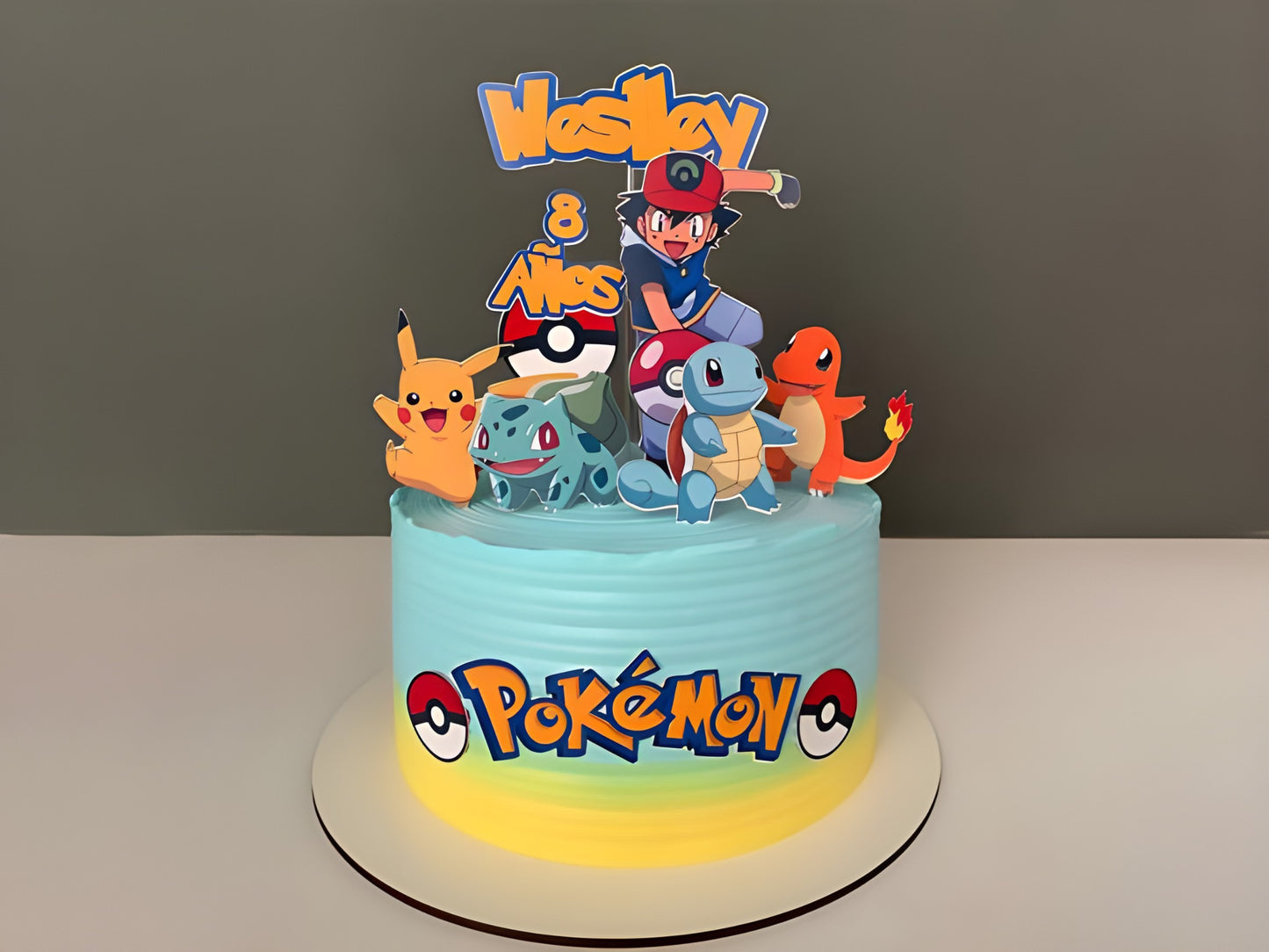 Pokemon theme cake