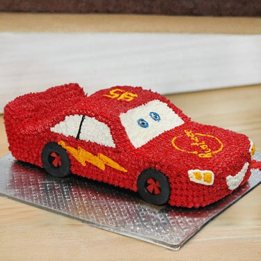 Cars theme cake
