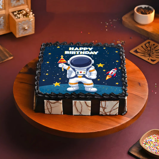 Astronaut Theme Birthday Cake