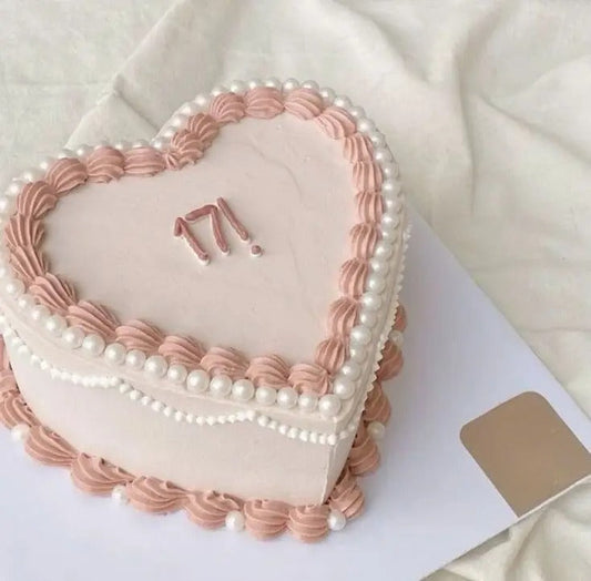Love one b'day heart cake