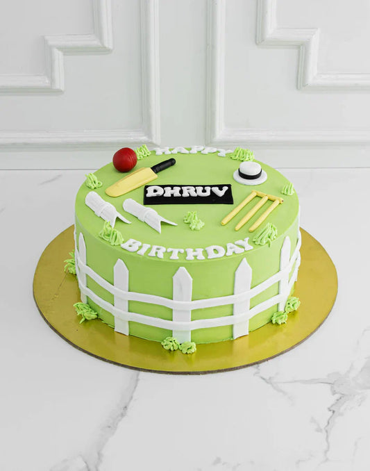 Cricket cake for kids