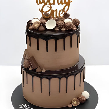 Chocolate ferreo rocher birthday cake