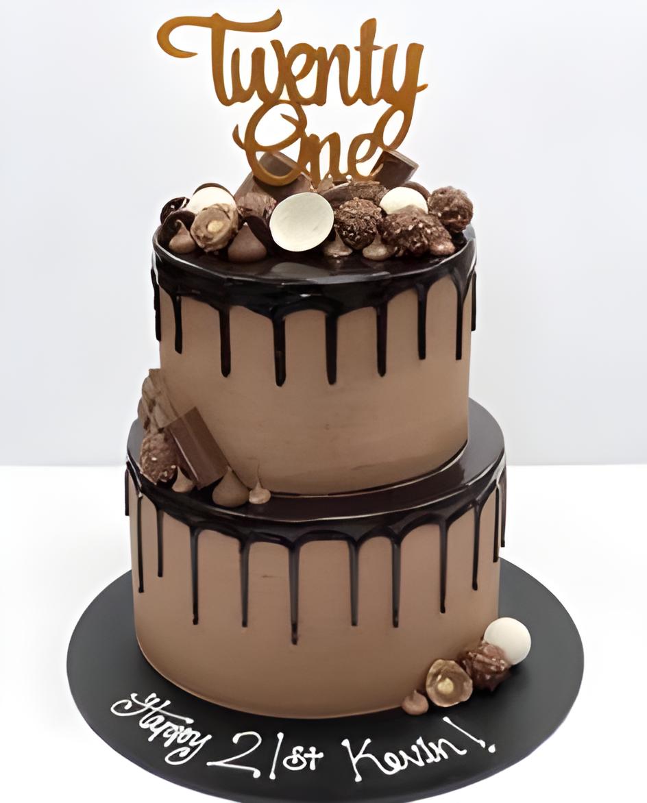 Chocolate ferreo rocher birthday cake