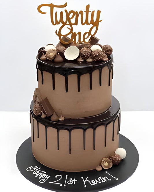 Chocolate ferreo rocher birthday cake