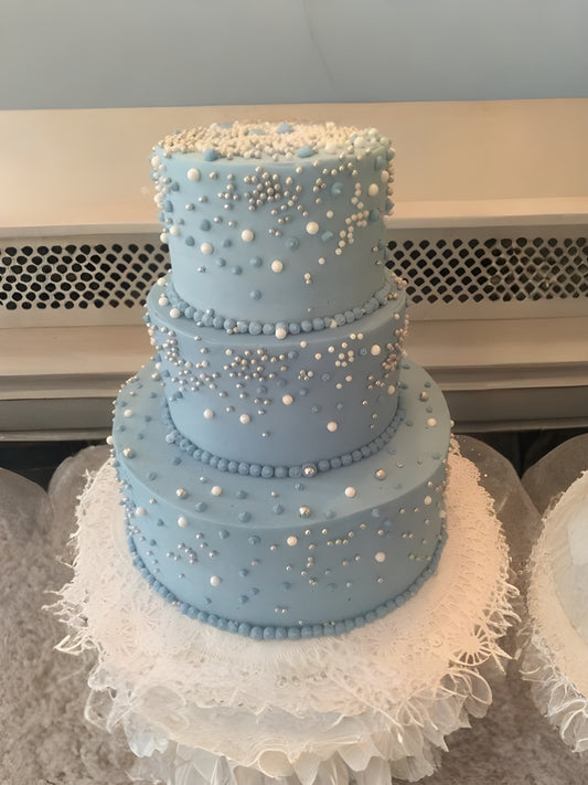 Midnight Sky engagement/anniversary cake
