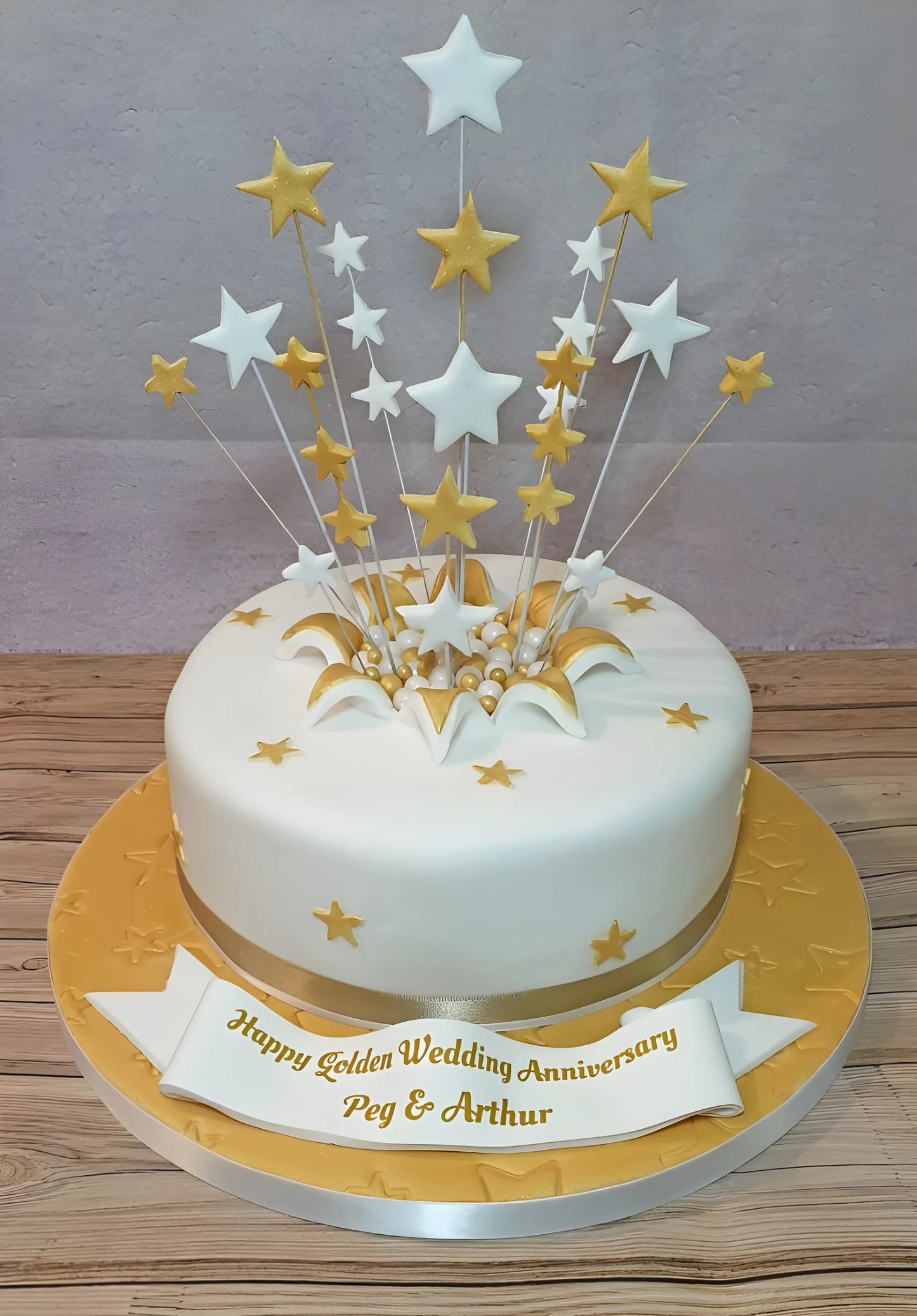 Elegant anniversary cake