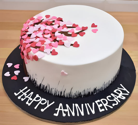 Designer little heart cake