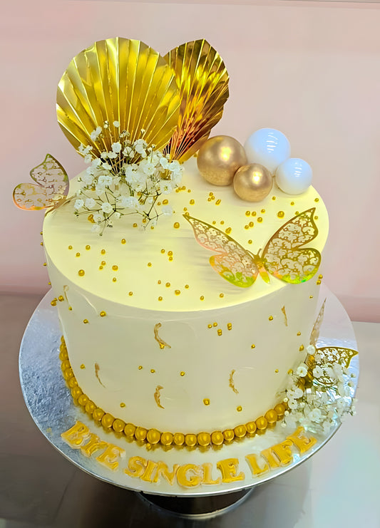 Pearl & Butterfly Cake