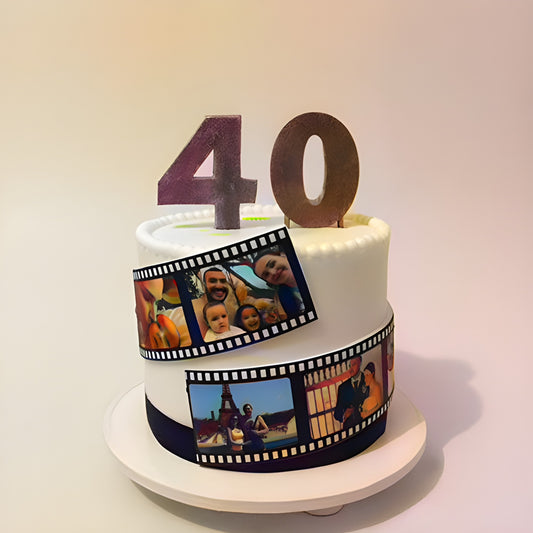 Photo roll cake