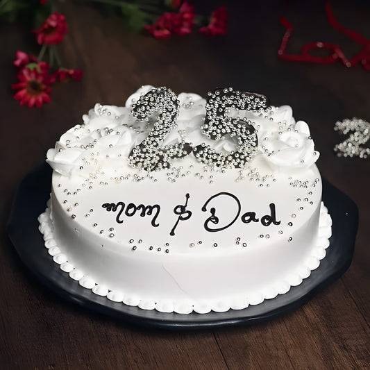 Marriage Anniversary Cake for Mom & Dad