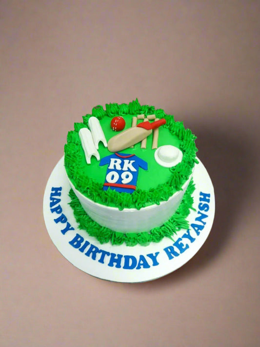 Cricket Theme Kid's Cake