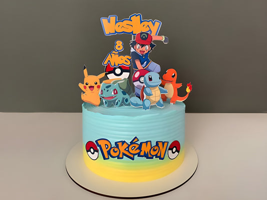 Pokemon theme cake