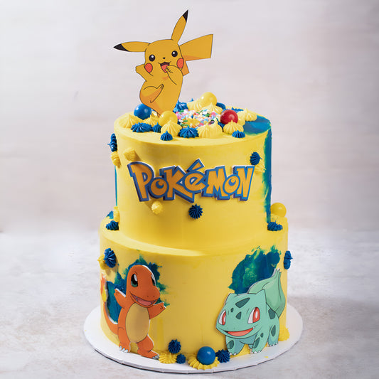 Pokemon theme cake