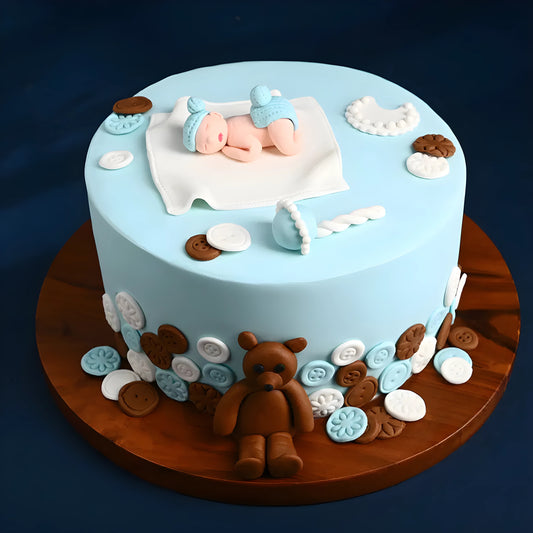 Dreamy Baby Shower Cake