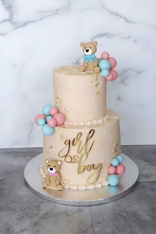 Baby Shower Teddy Cake