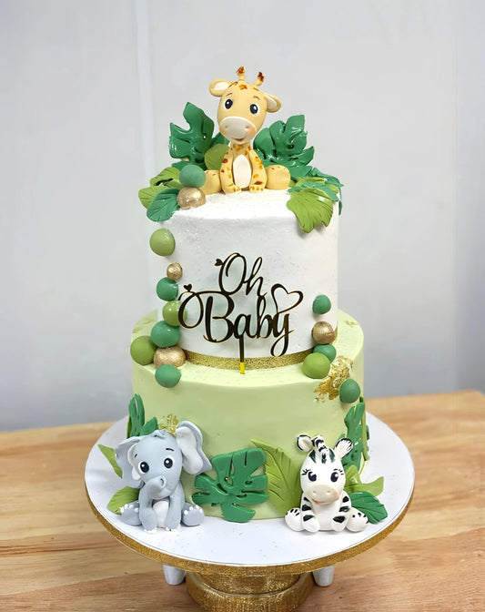 Safari Baby Shower Cake
