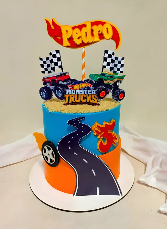 Monster truck cake