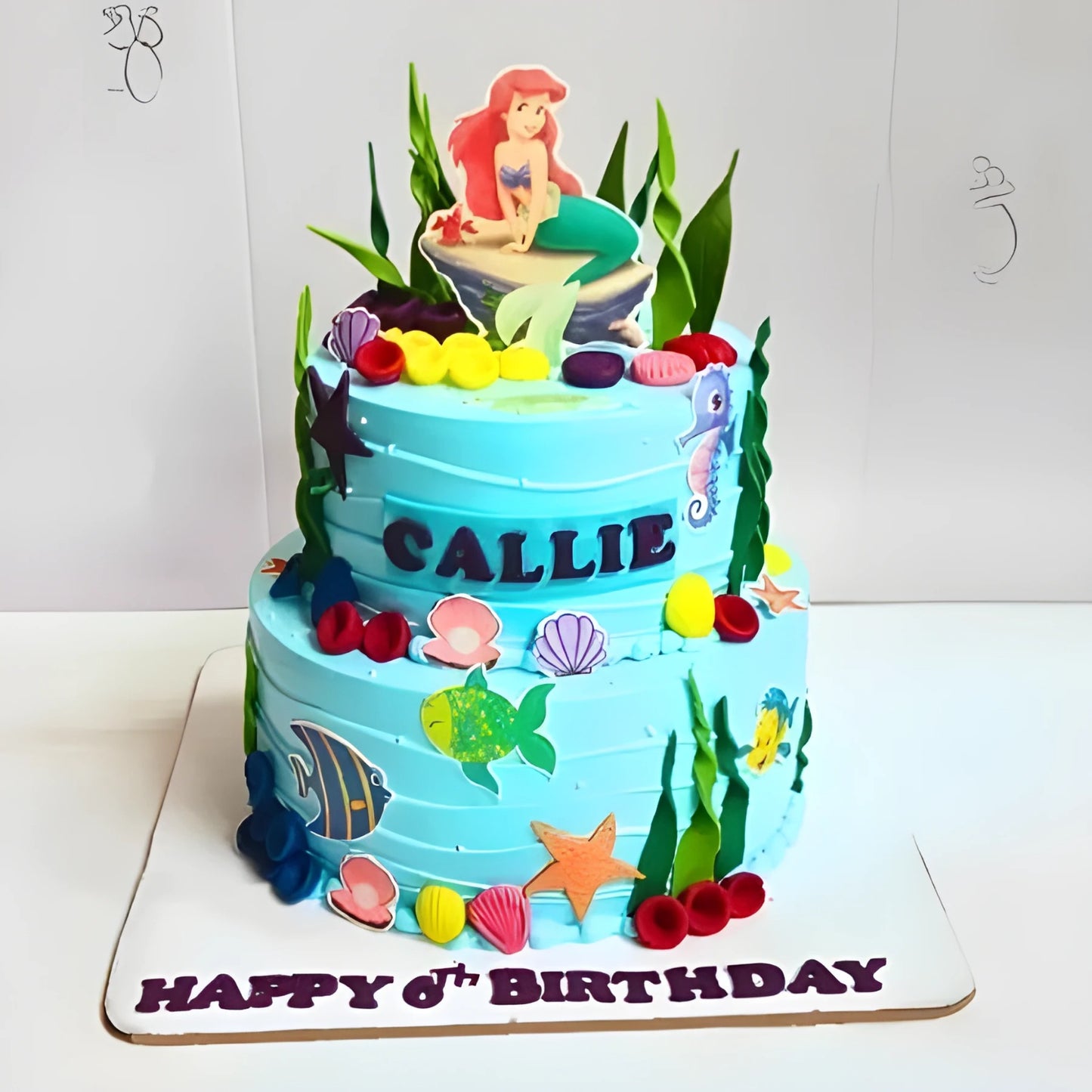 Mermaid Theme Cake