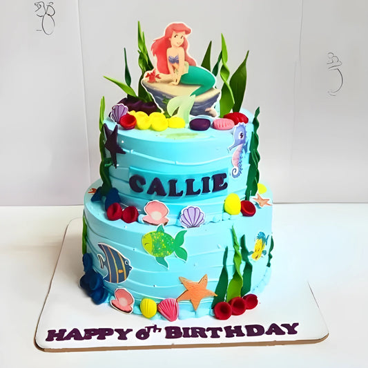 Mermaid Theme Cake