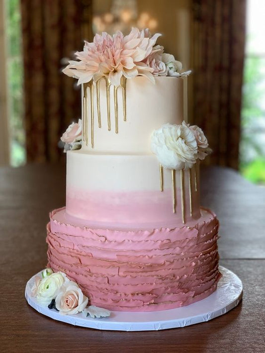 Blussing Anniversary  love cake(3 tier)