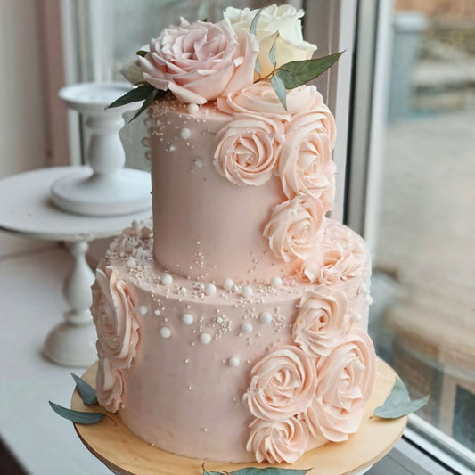 Pink elegant cake