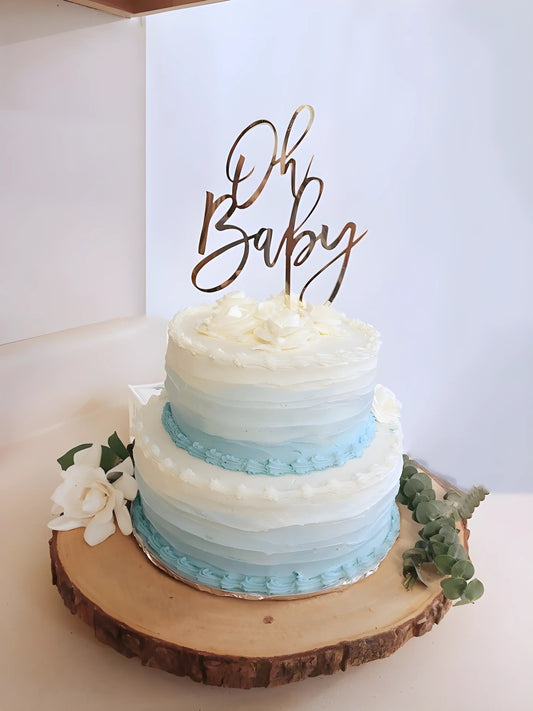 Baby shower flora cake