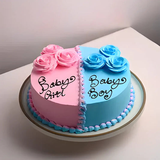 Baby shower flower cake