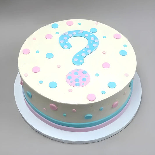 Baby shower question cake