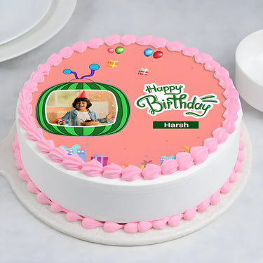 Birthday cocomelon photo cake