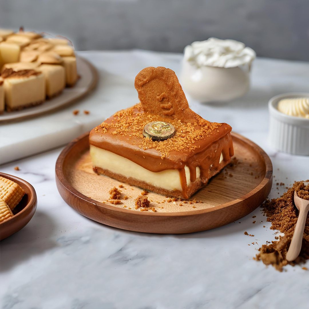 Biscoff Cheesecake Slice
