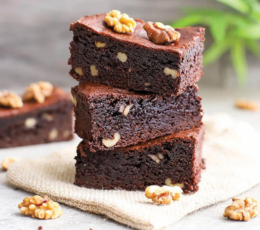 Eggless Walnut Brownie
