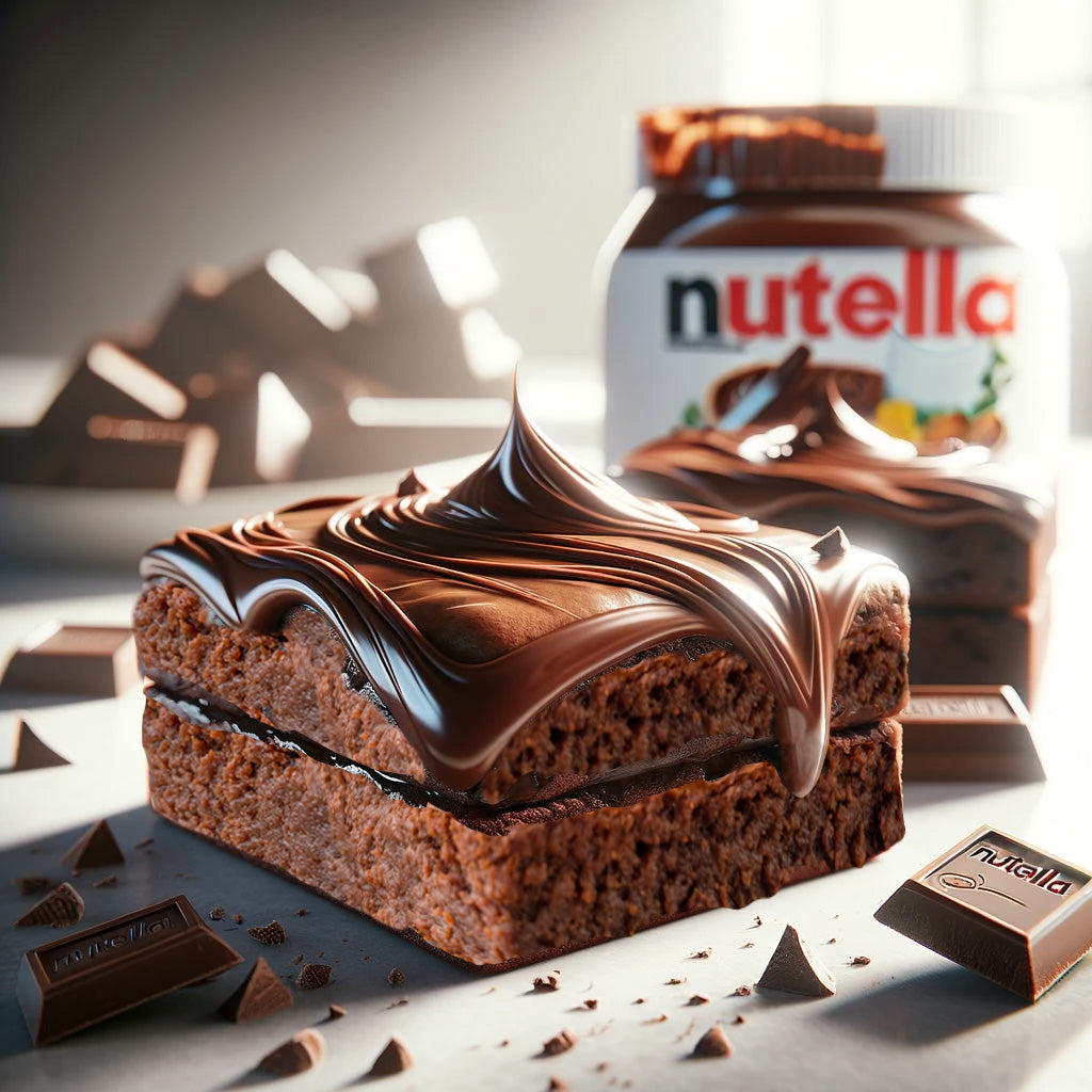 Eggless Nutella Belgian Chocolate Brownie