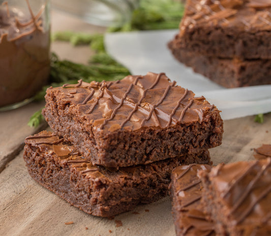 Eggless Nutella Belgian Chocolate Brownie (Pack of 4)