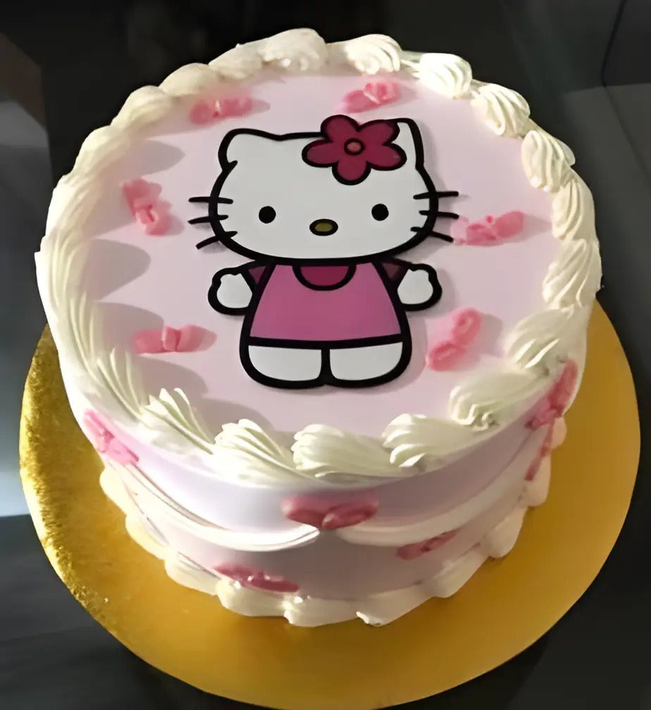 Hello kitty birthday cake
