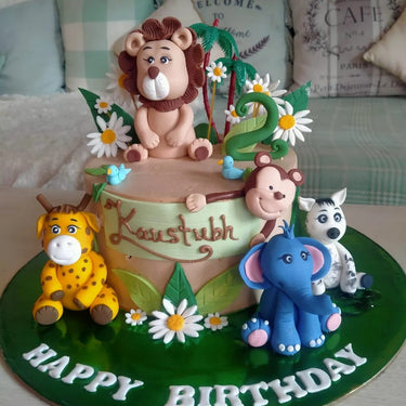 Jungle Safari theme cake