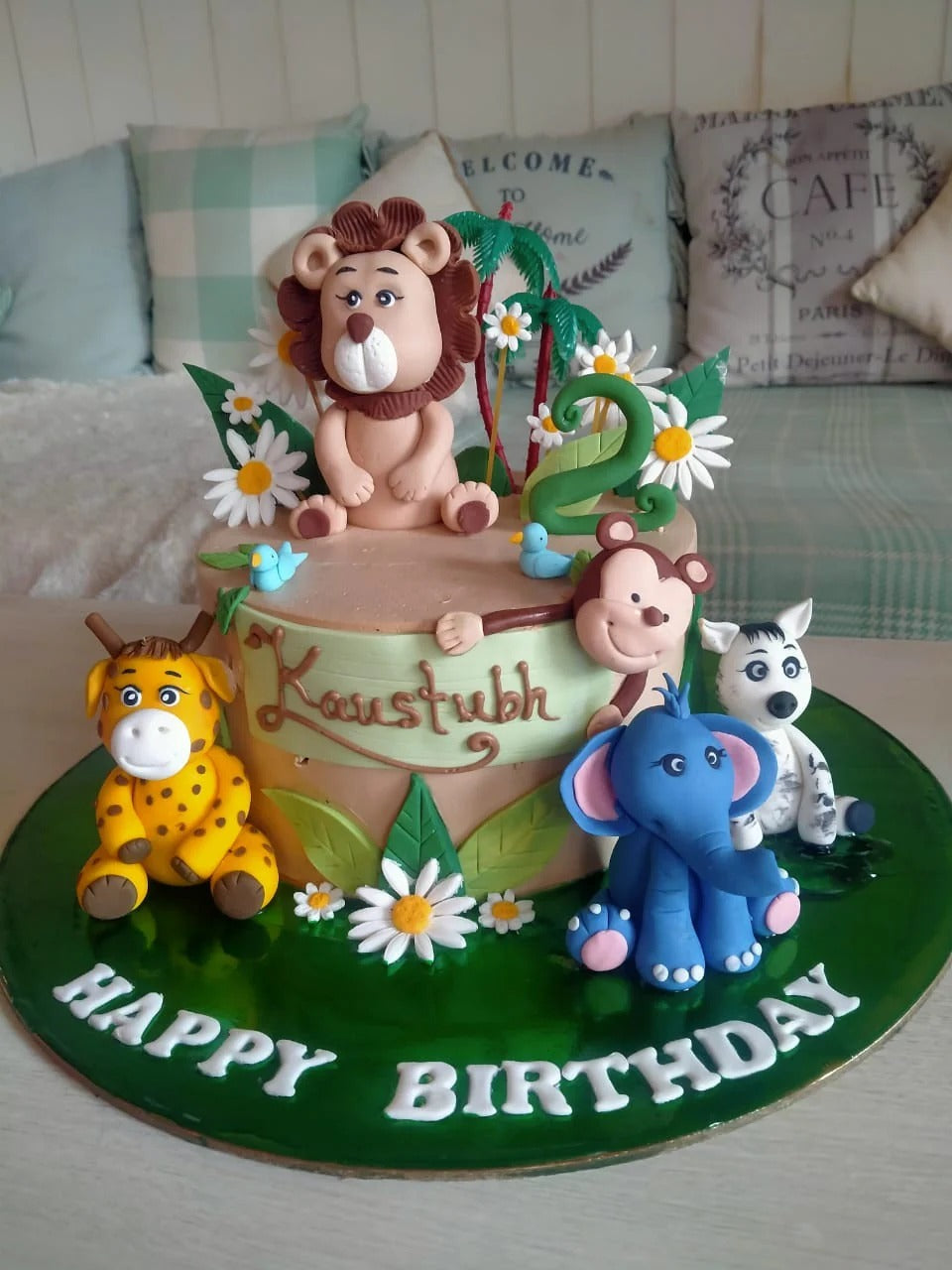Jungle Safari theme cake