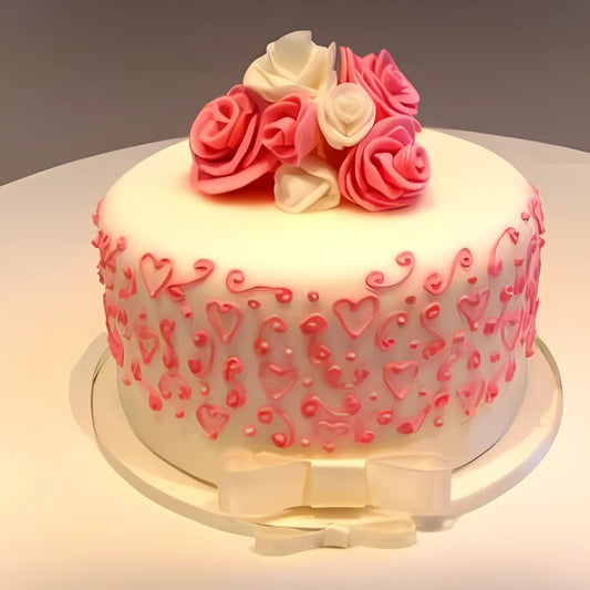 Anniversary designer cake