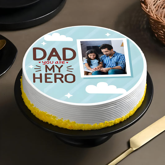 Photo cake for dad