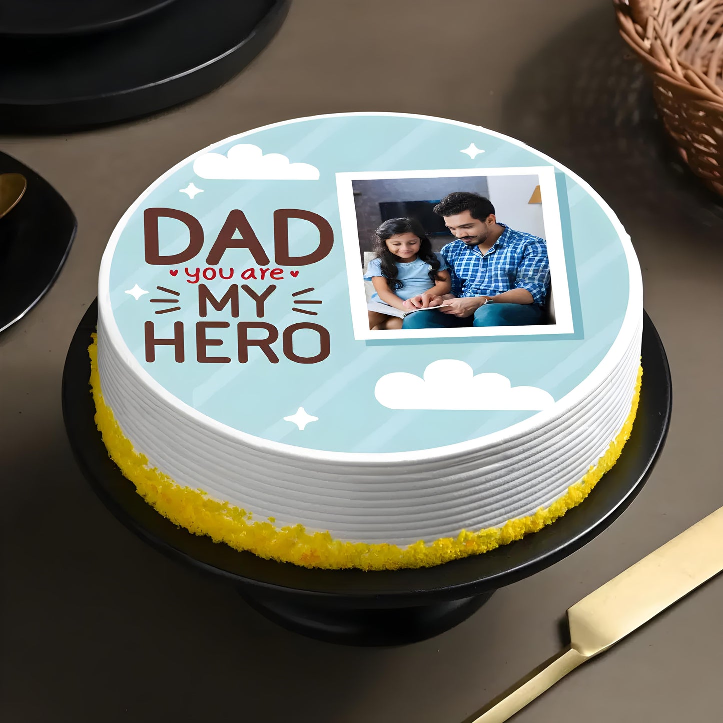 Photo cake for dad