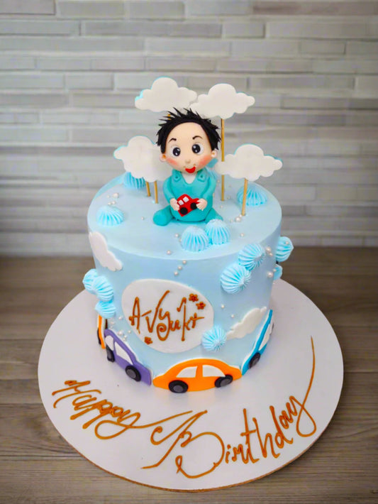 Baby boy cake