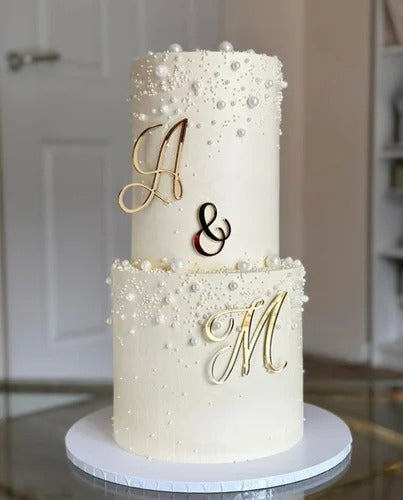 Classy Engagement cake