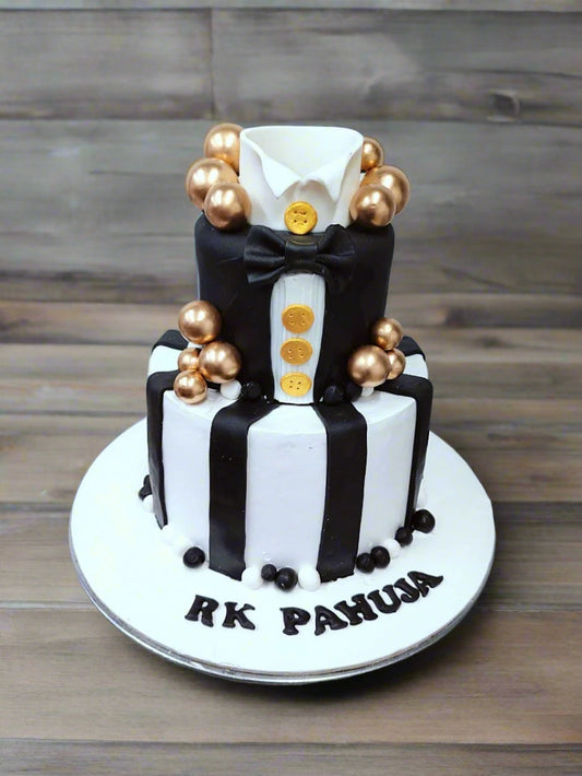 Bow tie cake