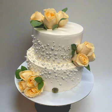 Anniversary Flora elegant cake