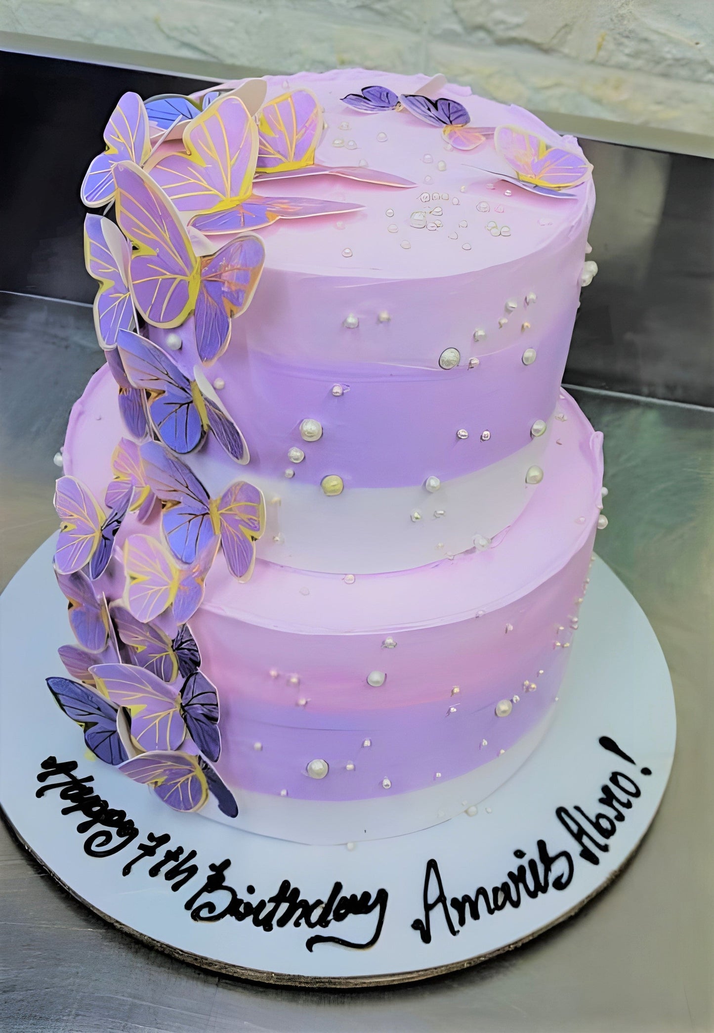 Butterfly designer cake