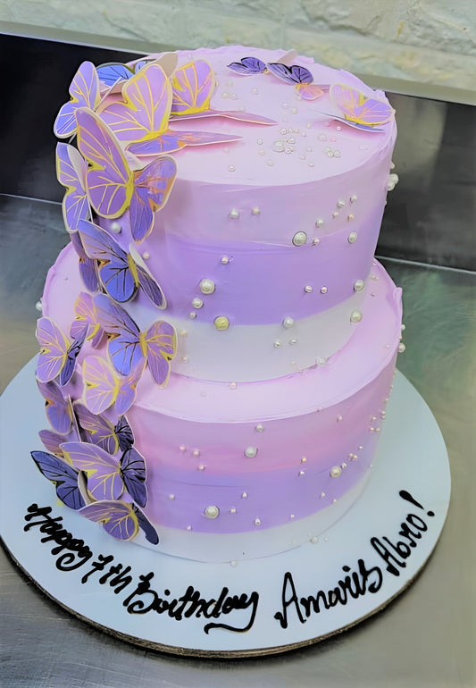 Butterfly designer cake