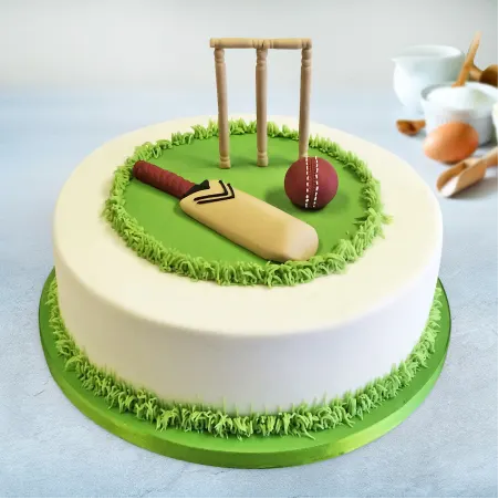 Cricket Fan Cake