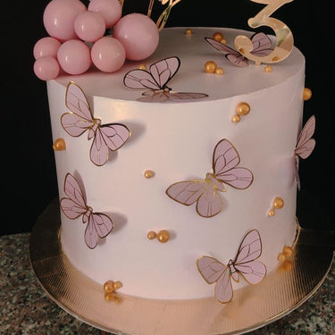 Designer pink bubble cake