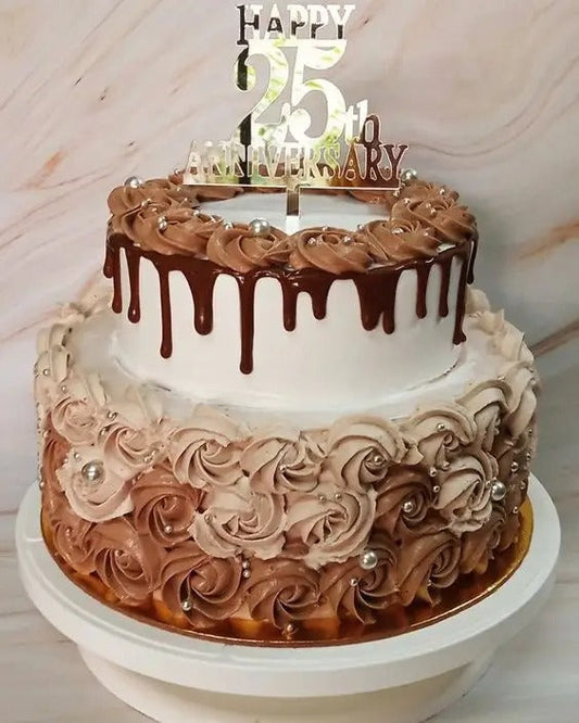 Classic Chocolate Anniversary Cake
