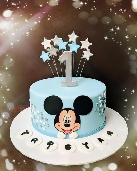 Mickey mouse kids b'day cake